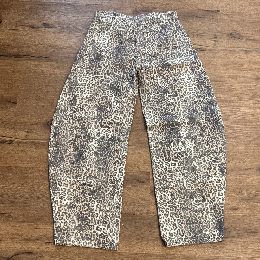Lioness Leopard Print Barrell Pants - Picture 3 of 3